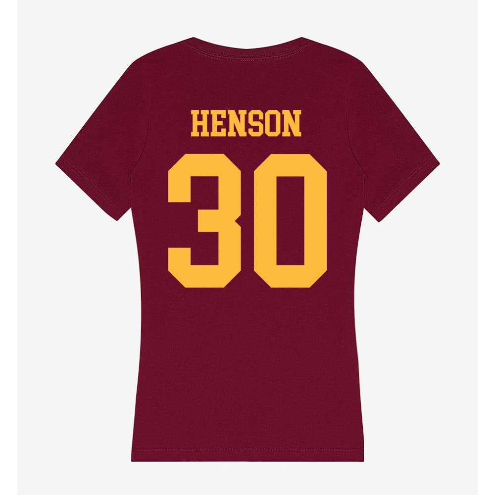 Minnesota - NCAA Football : Sam Henson - Women's V-Neck T-Shirt-1