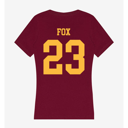 Minnesota - NCAA Men's Basketball : Parker Fox - Women's V-Neck T-Shirt-1
