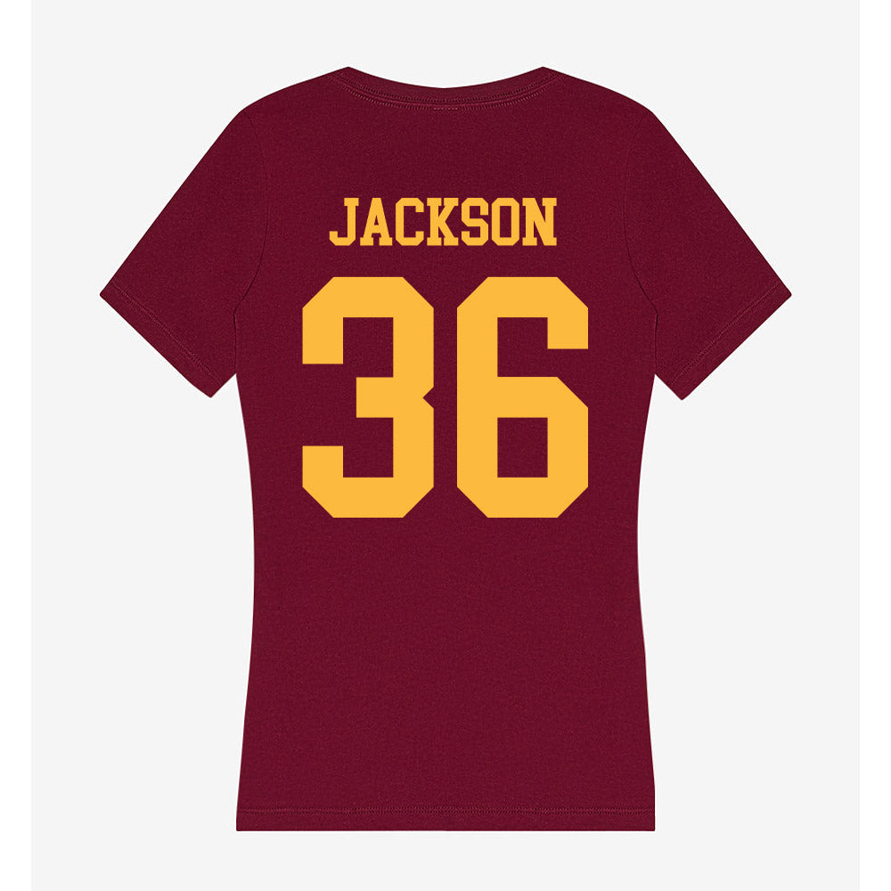 Minnesota - NCAA Football : Daniel Jackson - Women's V-Neck T-Shirt-1