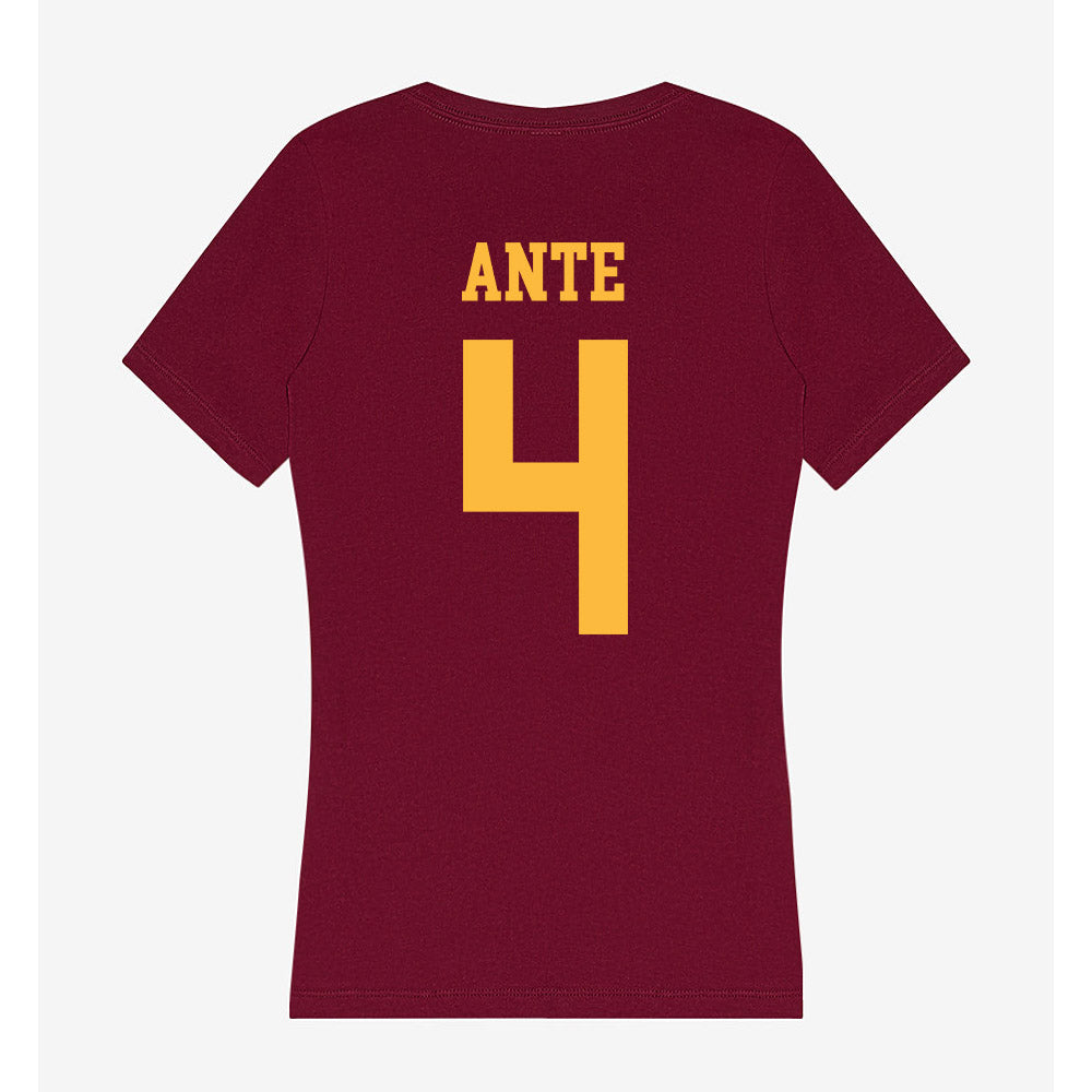 Minnesota - NCAA Women's Tennis : Jeselle Ante - Women's V-Neck T-Shirt-1