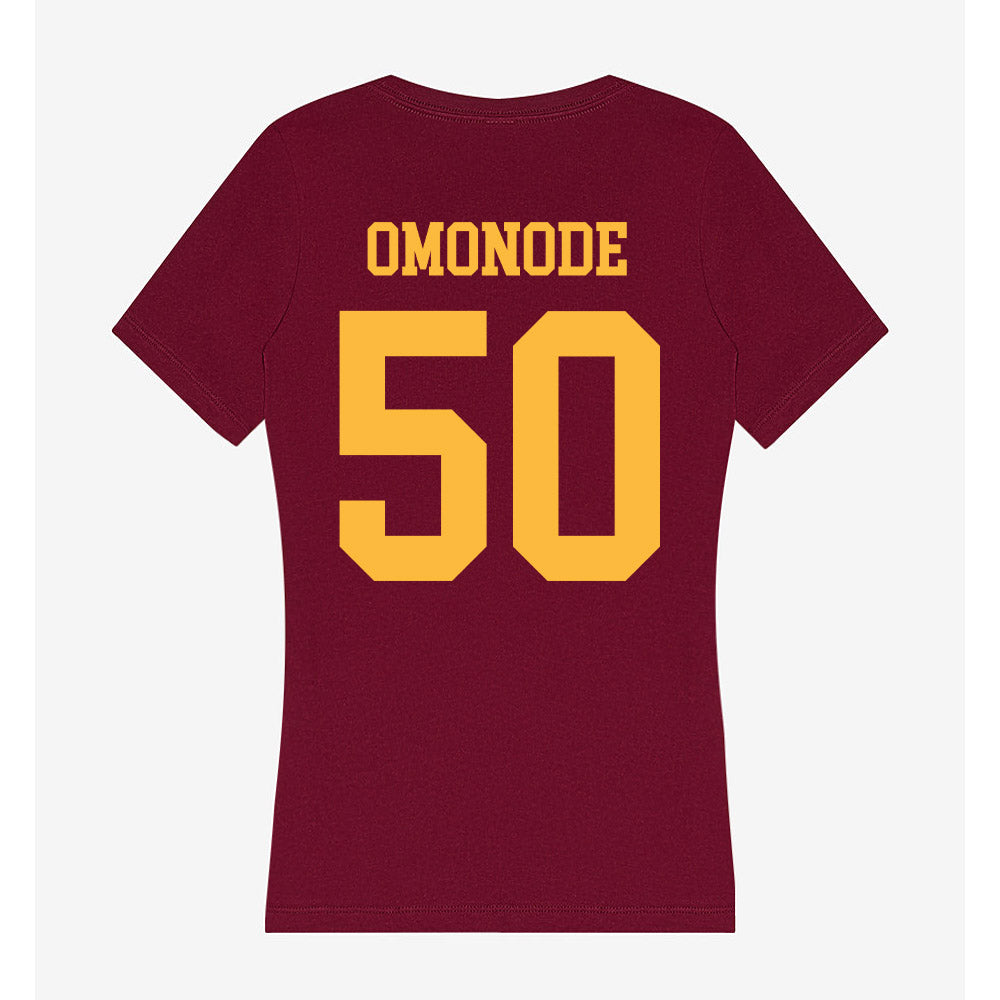 Minnesota - NCAA Football : Mo Omonode - Women's V-Neck T-Shirt-1