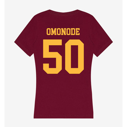 Minnesota - NCAA Football : Mo Omonode - Women's V-Neck T-Shirt-1