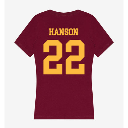 Minnesota - NCAA Women's Volleyball : Julia Hanson - Women's V-Neck T-Shirt-1