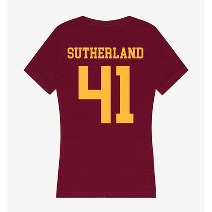Minnesota - NCAA Baseball : Charlie Sutherland - Women's V-Neck T-Shirt-1