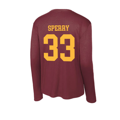 Minnesota - NCAA Baseball : Joe Sperry - Activewear Long Sleeve T-Shirt-1