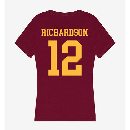 Minnesota - NCAA Softball : Macy Richardson - Women's V-Neck T-Shirt-1