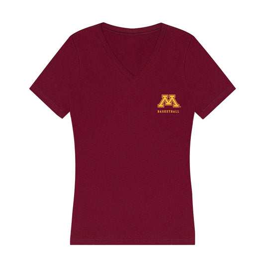 Minnesota - NCAA Men's Basketball : Chansey Willis Jr - Women's V-Neck T-Shirt-0