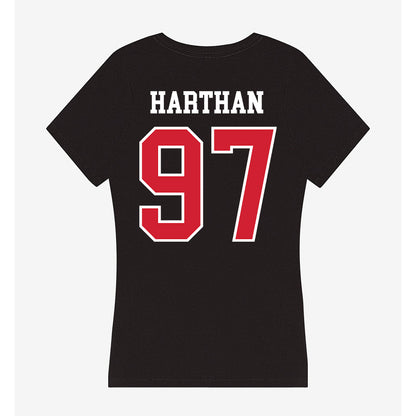 NC State - NCAA Football : Cristian Harthan - Women's V-Neck T-Shirt-1