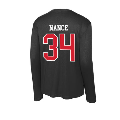 NC State - NCAA Baseball : Anderson Nance - Activewear Long Sleeve T-Shirt-1