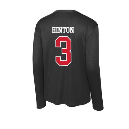NC State - NCAA Football : Terrente Hinton - Activewear Long Sleeve T-Shirt-1