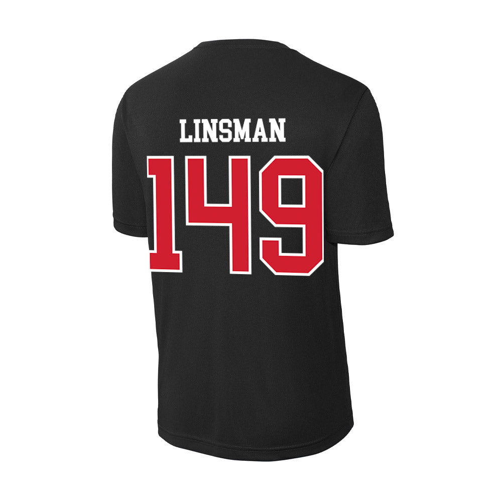 NC State - NCAA Wrestling : Gavin Linsman - Activewear T-Shirt-1