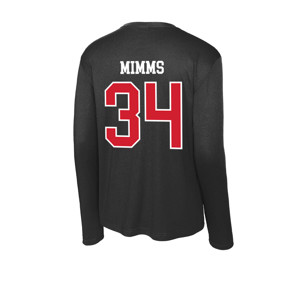 NC State - NCAA Football : Delbert Mimms - Activewear Long Sleeve T-Shirt-1