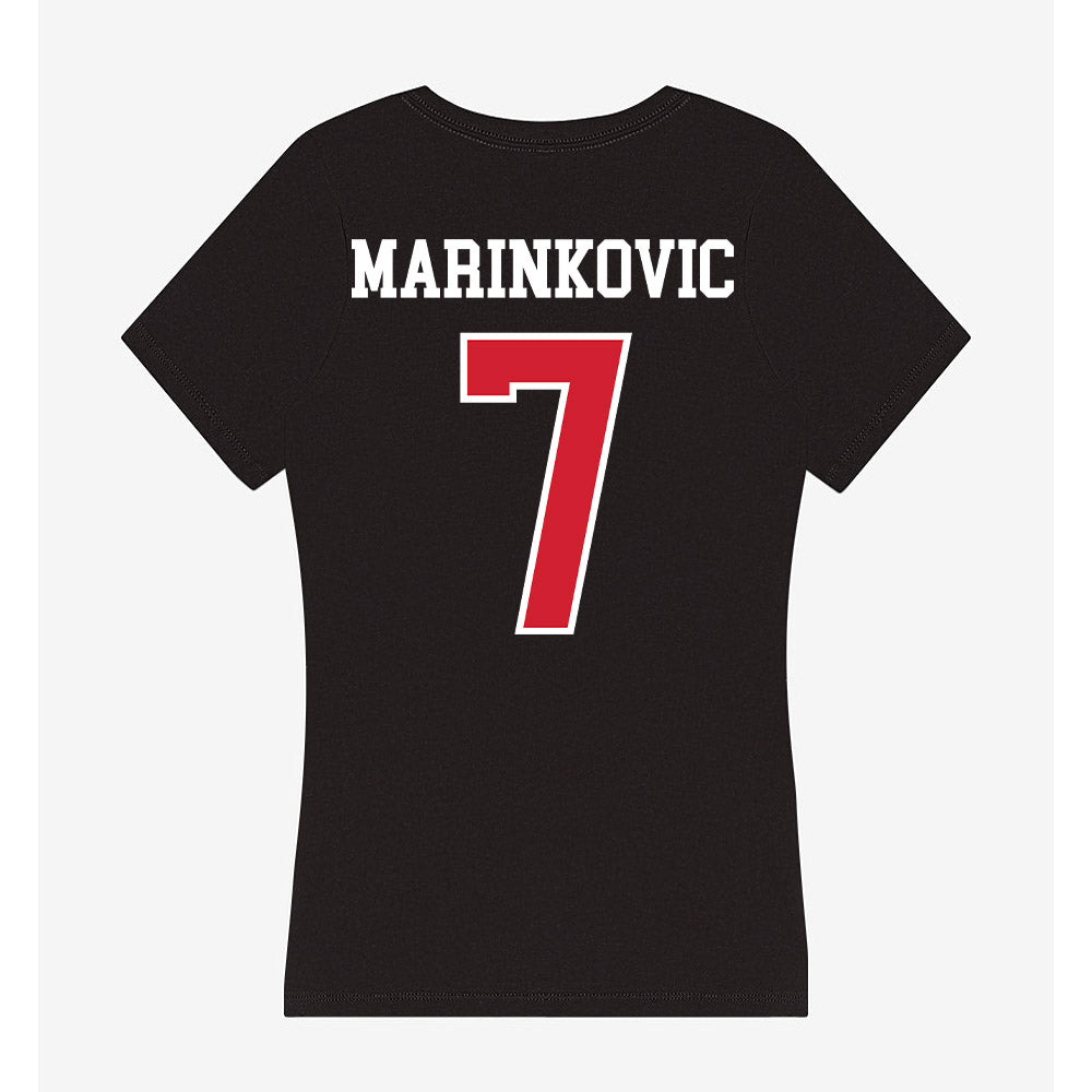 NC State - NCAA Women's Volleyball : Sara Marinkovic - Women's V-Neck T-Shirt-1