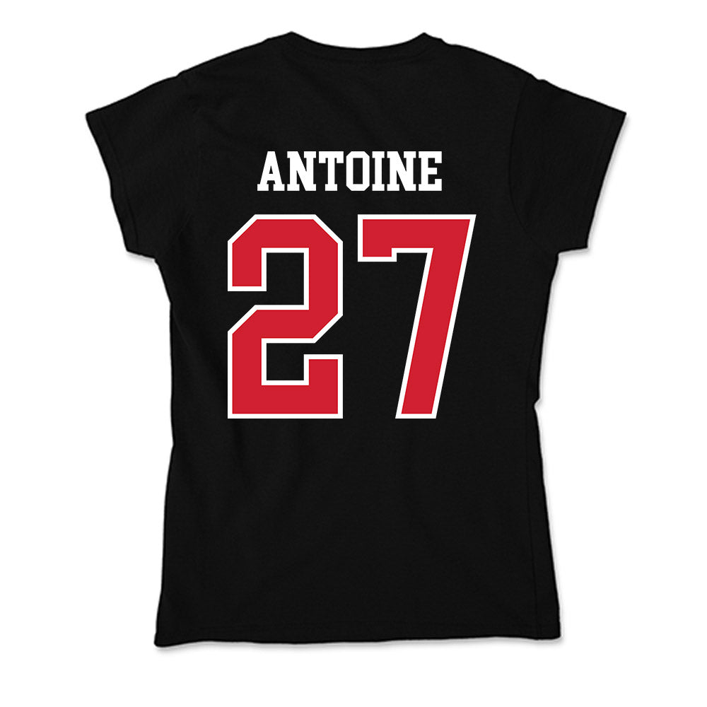 NC State - NCAA Men's Soccer : Nakai Antoine - Soft Style Women’s T-Shirt-1