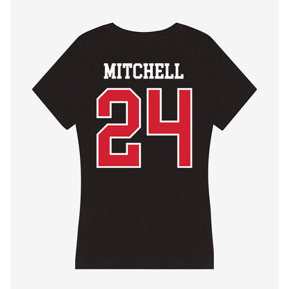 NC State - NCAA Baseball : Devin Mitchell - Women's V-Neck T-Shirt-1