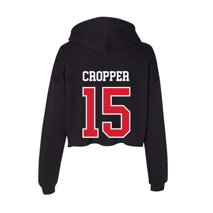 NC State - NCAA Women's Volleyball : Lily Cropper - Women's Crop Fleece Hoodie-1