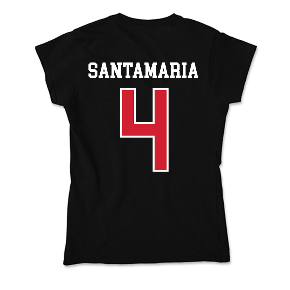 NC State - NCAA Men's Soccer : Carlos Santamaria - Soft Style Women’s T-Shirt-1