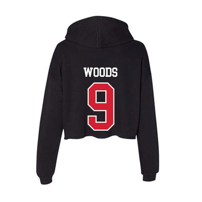 NC State - NCAA Women's Volleyball : Savannah Woods - Women's Crop Fleece Hoodie-1