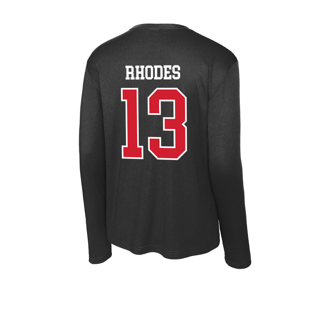 NC State - NCAA Football : Ethan Rhodes - Activewear Long Sleeve T-Shirt-1