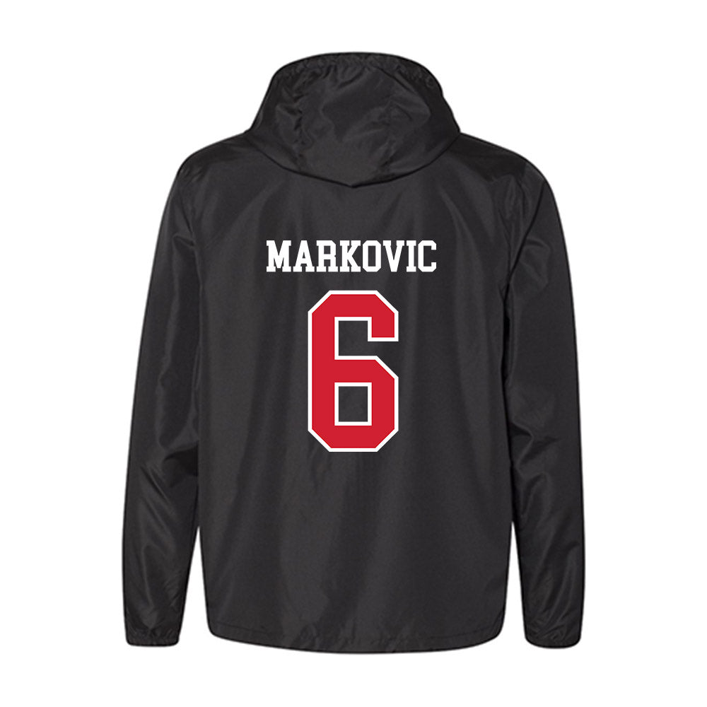 NC State - NCAA Men's Soccer : Nikola Markovic - Windbreaker-1