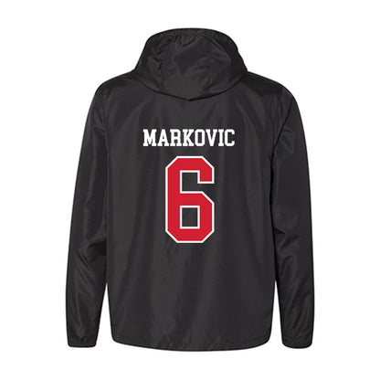 NC State - NCAA Men's Soccer : Nikola Markovic - Windbreaker-1