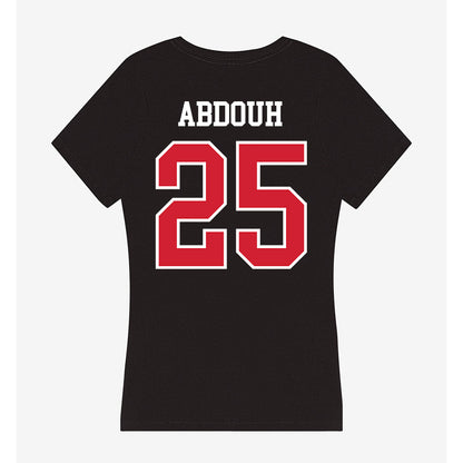 NC State - NCAA Men's Soccer : Adam Abdouh - Women's V-Neck T-Shirt-1