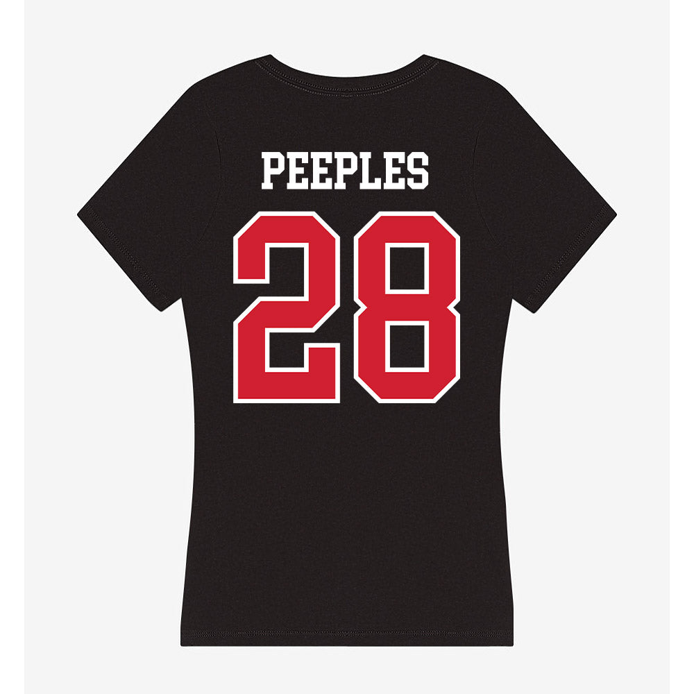 NC State - NCAA Men's Soccer : Brendan Peeples - Women's V-Neck T-Shirt-1