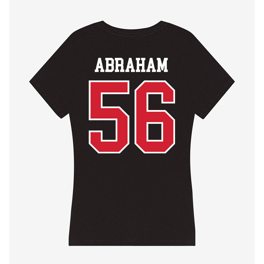 NC State - NCAA Football : Omarian Abraham - Women's V-Neck T-Shirt-1