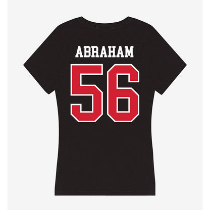 NC State - NCAA Football : Omarian Abraham - Women's V-Neck T-Shirt-1
