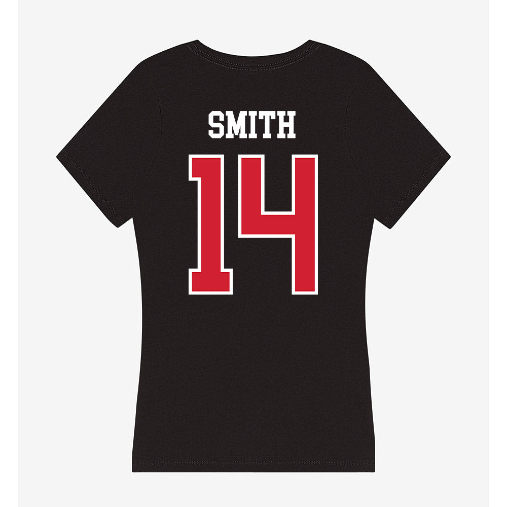 NC State - NCAA Football : Jacob Smith - Women's V-Neck T-Shirt-1