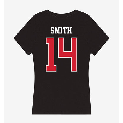 NC State - NCAA Football : Jacob Smith - Women's V-Neck T-Shirt-1