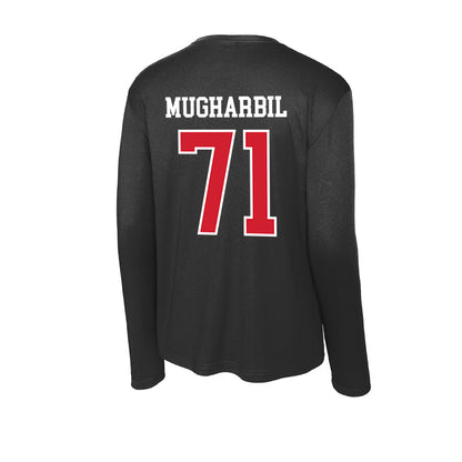 NC State - NCAA Football : Yousef Mugharbil - Activewear Long Sleeve T-Shirt-1