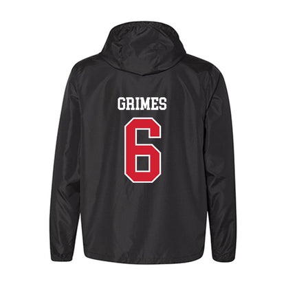 NC State - NCAA Football : Wesley Grimes - Windbreaker-1
