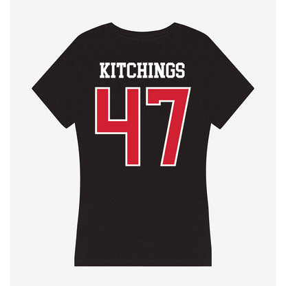 NC State - NCAA Baseball : Aiden Kitchings - Women's V-Neck T-Shirt-1