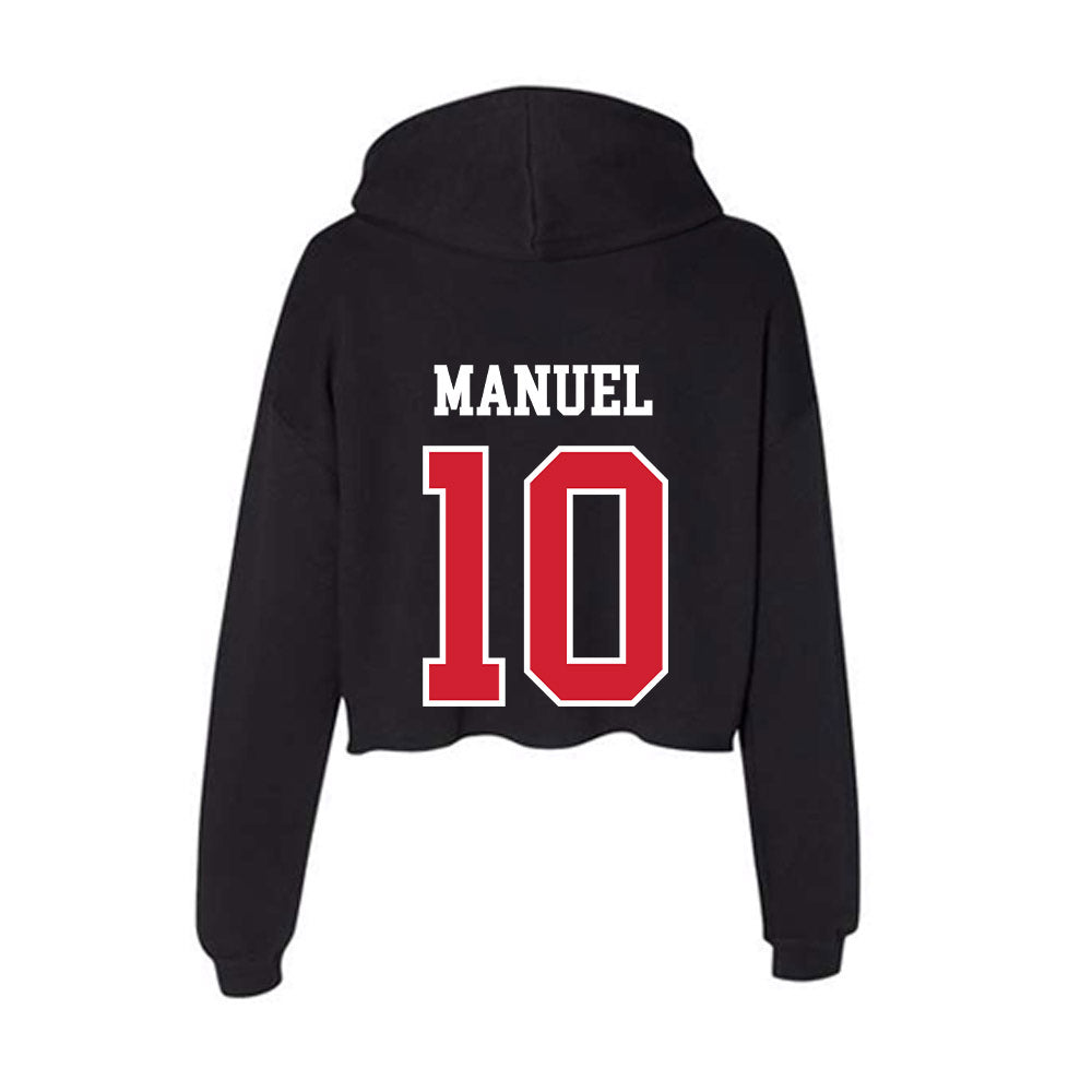 NC State - NCAA Baseball : Truitt Manuel - Women's Crop Fleece Hoodie-1