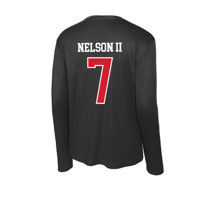 NC State - NCAA Football : Brian Nelson II - Activewear Long Sleeve T-Shirt-1