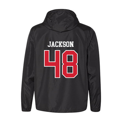 NC State - NCAA Football : Hunter Jackson - Windbreaker-1