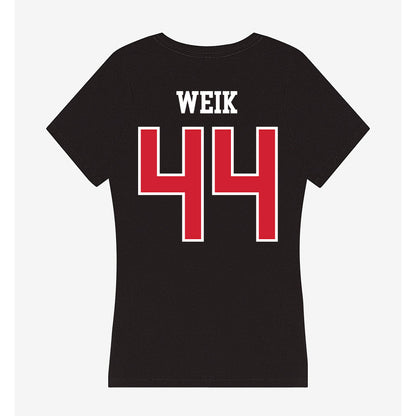 NC State - NCAA Softball : Kendall Weik - Women's V-Neck T-Shirt-1