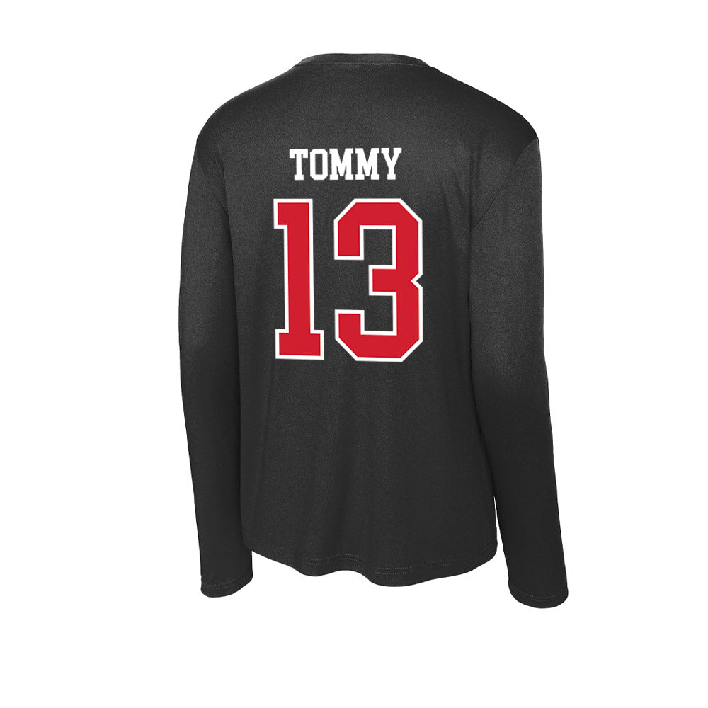 NC State - NCAA Men's Soccer : Calem Tommy - Activewear Long Sleeve T-Shirt-1