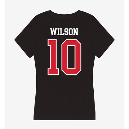 NC State - NCAA Football : Will Wilson - Women's V-Neck T-Shirt-1