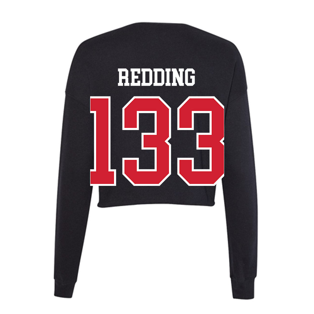 NC State - NCAA Wrestling : Zachary Redding - Women's Cropped Crew Fleece-1