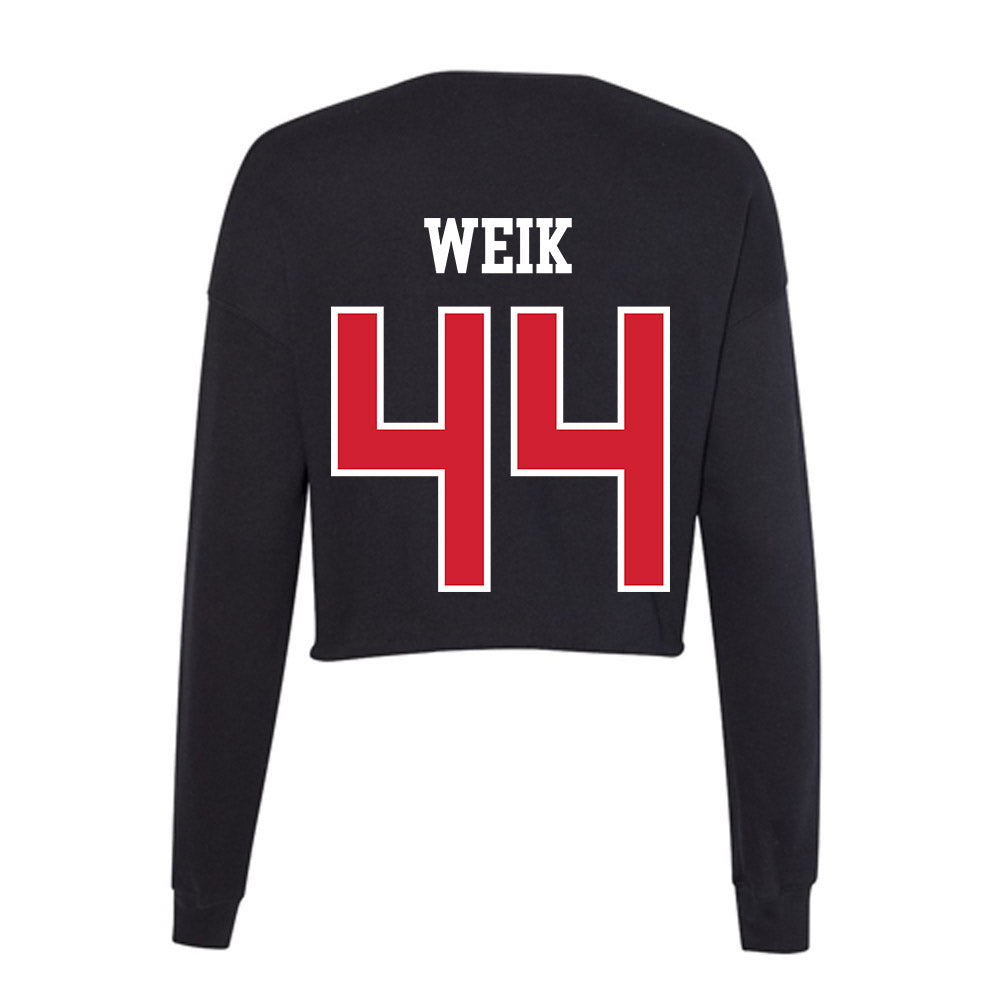 NC State - NCAA Softball : Kendall Weik - Women's Cropped Crew Fleece-1