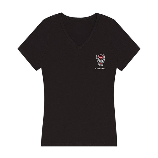 NC State - NCAA Baseball : Luke Hemric - Women's V-Neck T-Shirt-0
