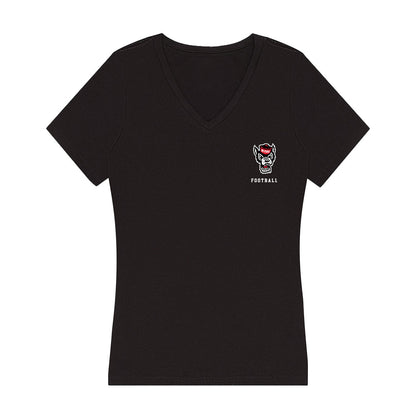 NC State - NCAA Football : teddy hoffmann - Women's V-Neck T-Shirt-0