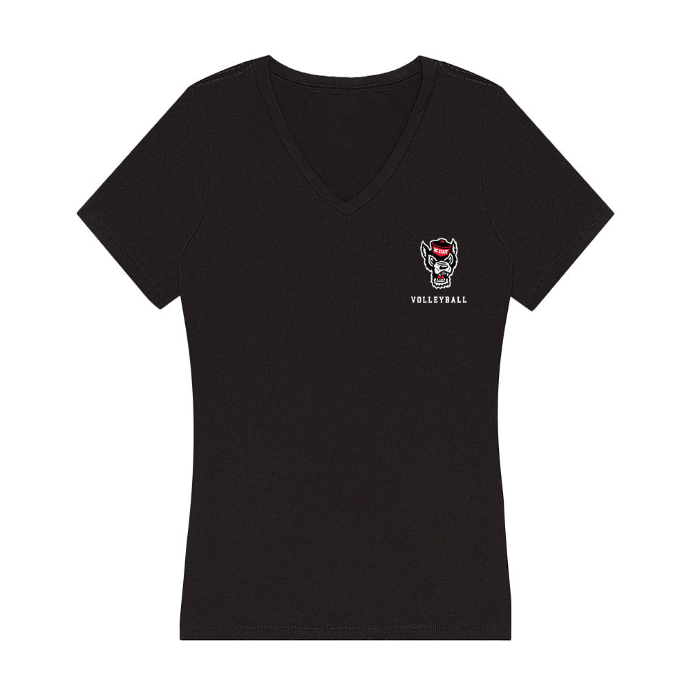 NC State - NCAA Women's Volleyball : Ashley Mullen - Women's V-Neck T-Shirt-0