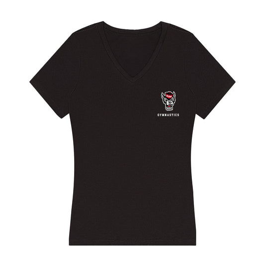 NC State - NCAA Women's Gymnastics : Elizabeth Strohecker - Women's V-Neck T-Shirt-0