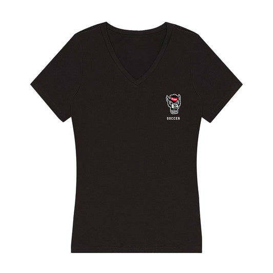 NC State - NCAA Men's Soccer : Brendan Peeples - Women's V-Neck T-Shirt-0