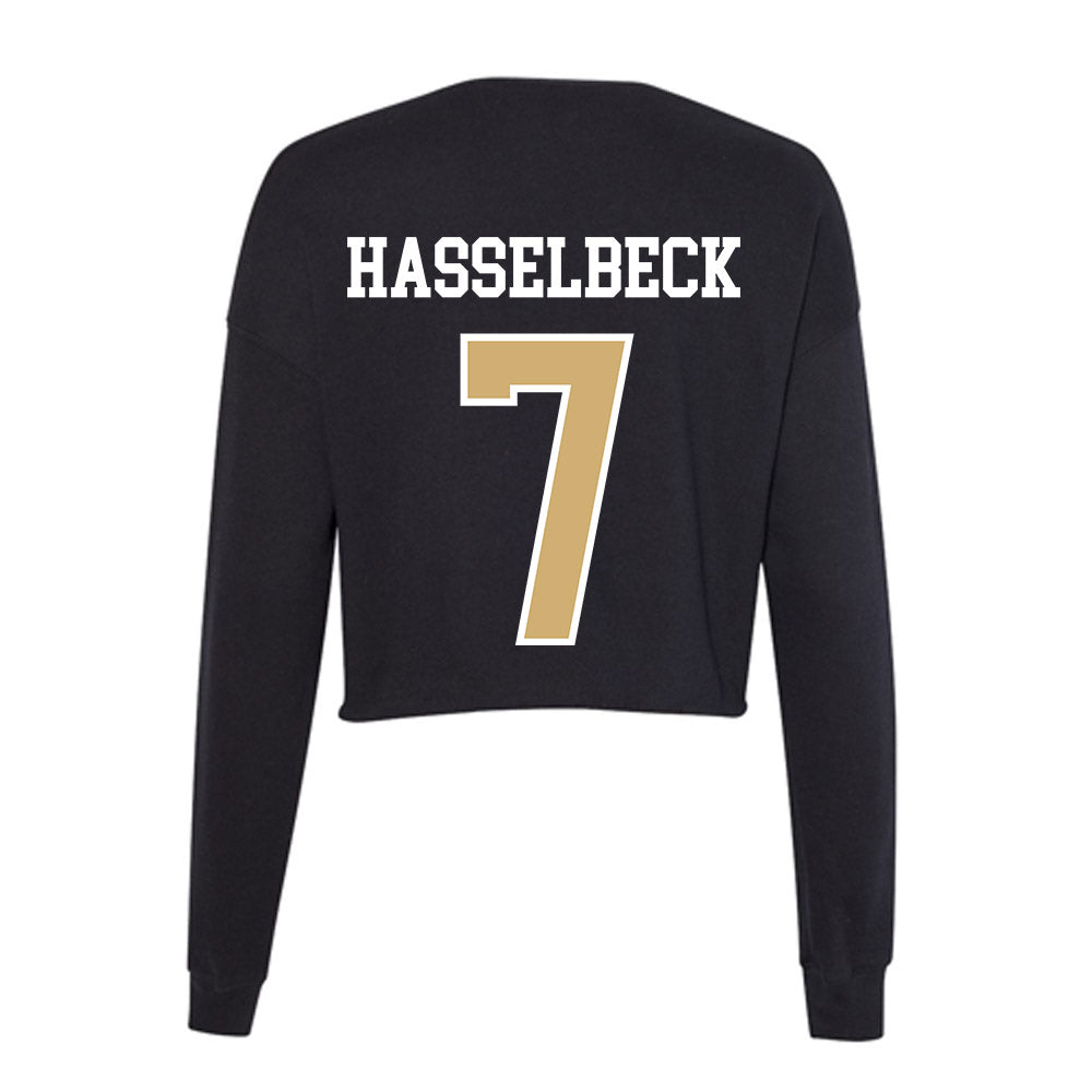 Vanderbilt - NCAA Women's Lacrosse : Grace Hasselbeck - Women's Cropped Crew Fleece-1