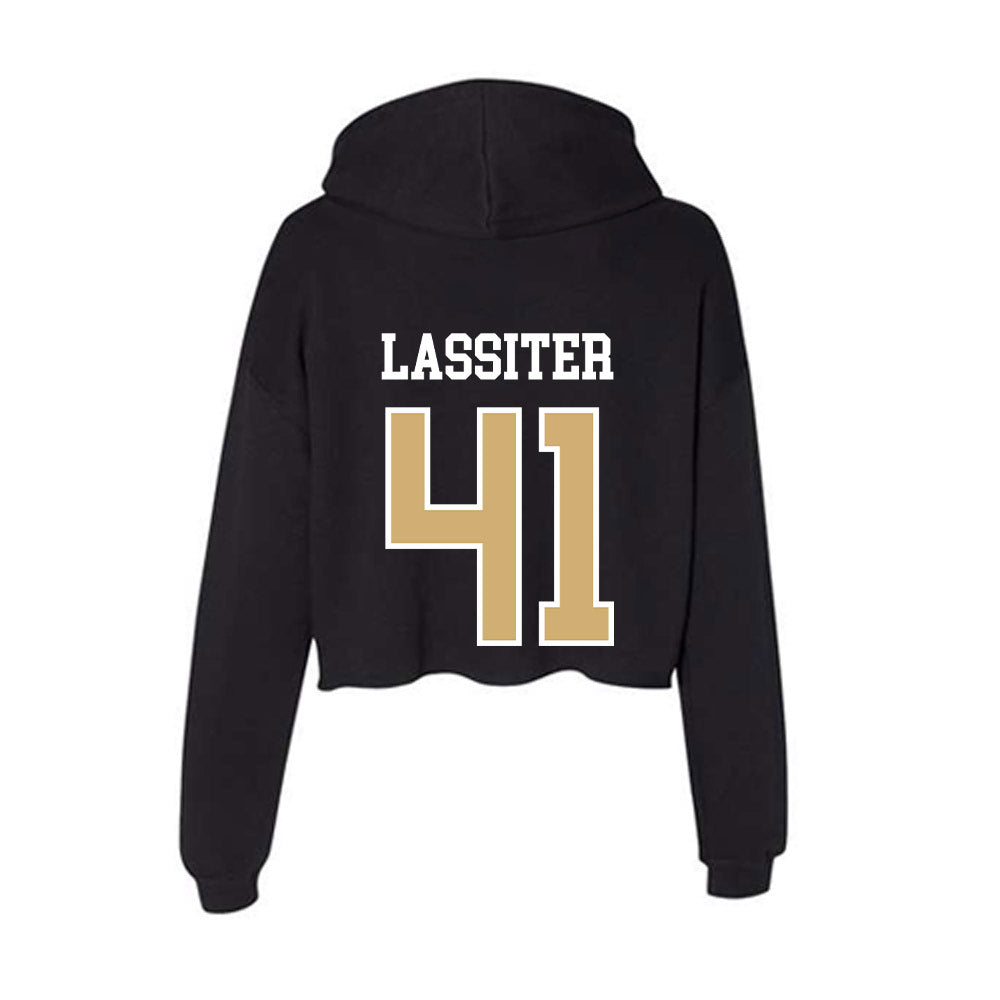 Vanderbilt - NCAA Football : Jamezell Lassiter - Women's Crop Fleece Hoodie-1