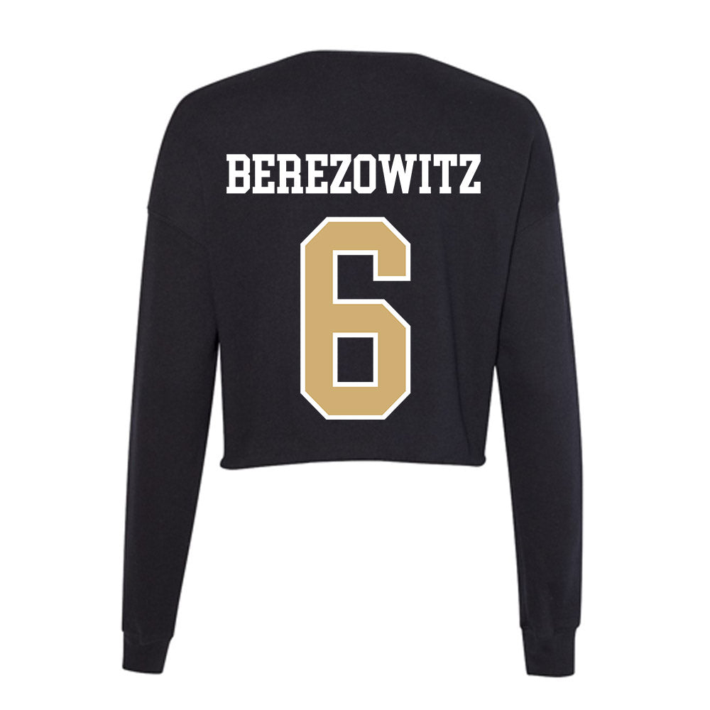 Vanderbilt - NCAA Women's Volleyball : Kati Berezowitz - Women's Cropped Crew Fleece-1